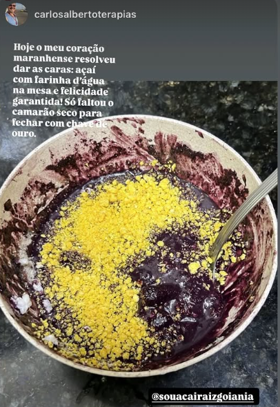 Depoimento de cliente sobre o Açaí Raiz